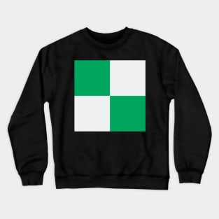 Glasgow Celtic Green and White Checkered Fan Flag Crewneck Sweatshirt